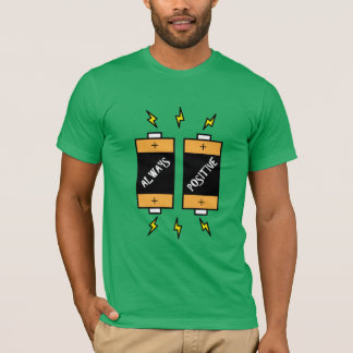 常に前向き引用文 Tシャツ