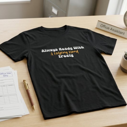 常に助ける準備ができた手 学校 Tシャツ