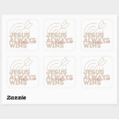 常に勝つステッカー スクエアシール (シート)