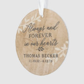 常に及び永久に記念のアクリルの写真のオーナメント オーナメント (正面)