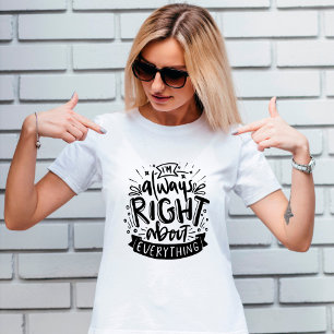 常に右おもしろい皮肉な母 Tシャツ