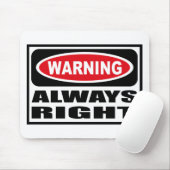 常に右のマウスパッドの警告 マウスパッド (マウス)