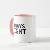 常に右のマグのデザイン マグカップ (正面左)