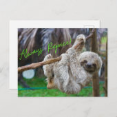 常に喜びのんびりスローガンポストカード ポストカード (正面/裏面)