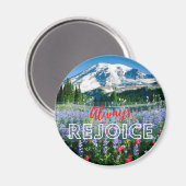 常に喜ぶ花々の山腹 マグネット (正面/裏面)