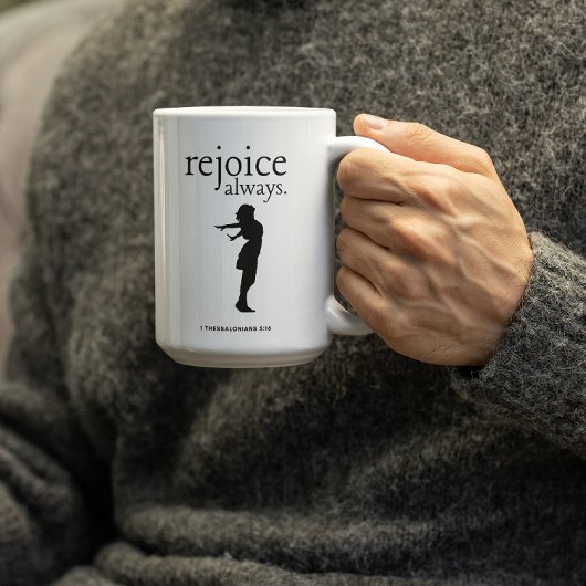 常に喜べ– 励ましの信仰ギフト コーヒーマグカップ