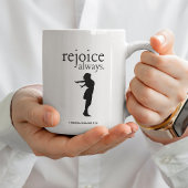 常に喜べ– 励ましの信仰ギフト コーヒーマグカップ
