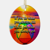 常に回復スローガンを行うオーナメント セラミックオーナメント (右)