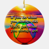 常に回復スローガンを行うオーナメント セラミックオーナメント (裏面)