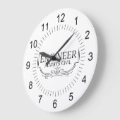 常に土木技師 ラージ壁時計 (傾斜)