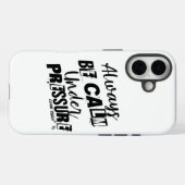 常に圧力の下で落ち着いて – やる気を起こさせる Desig Case-Mate iPhoneケース (裏面 (横))