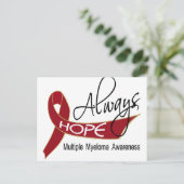 常に多発性骨髄腫を願う ポストカード (スタンド正面)