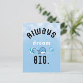 常に夢の大きなやる気を起こさせる引用文はがき ポストカード (スタンド正面)