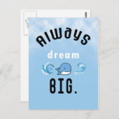 常に夢の大きなやる気を起こさせる引用文はがき ポストカード (正面/裏面)
