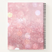 常に夢ビッグピンクグリッター ノートブック (裏面)