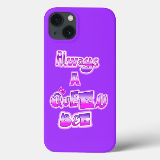 常に女王は紫色 Case-Mate iPhoneケース (裏面)