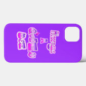 常に女王は紫色 Case-Mate iPhoneケース (裏面 (横))