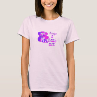 常に女王蜂 ホットピンクボタン Tシャツ