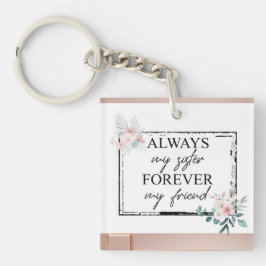 常に姉エレガント妹引用文アクリルキーチェーン キーホルダー