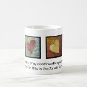 常に嬉しいがあって下さい コーヒーマグカップ (中央)