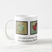 常に嬉しいがあって下さい コーヒーマグカップ (左)