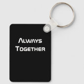 常に宇宙星雲のカップル キーホルダー (裏面)