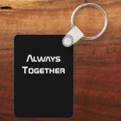 常に宇宙星雲のカップル キーホルダー (裏面)