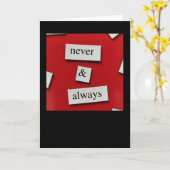 常に実行しない カード (黄色い花)