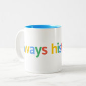 常に履歴にする ツートーンマグカップ (正面左)