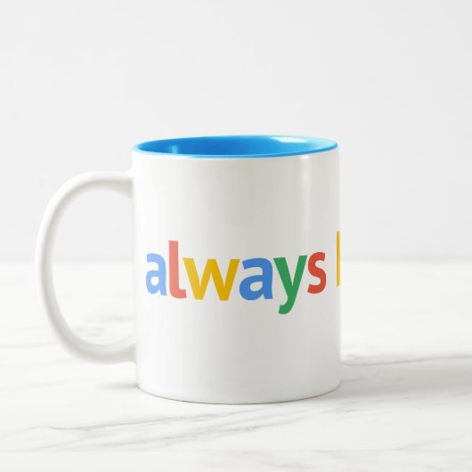 常に履歴にする ツートーンマグカップ (左)