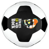 常に岩で照らされる サッカーボール (回転)