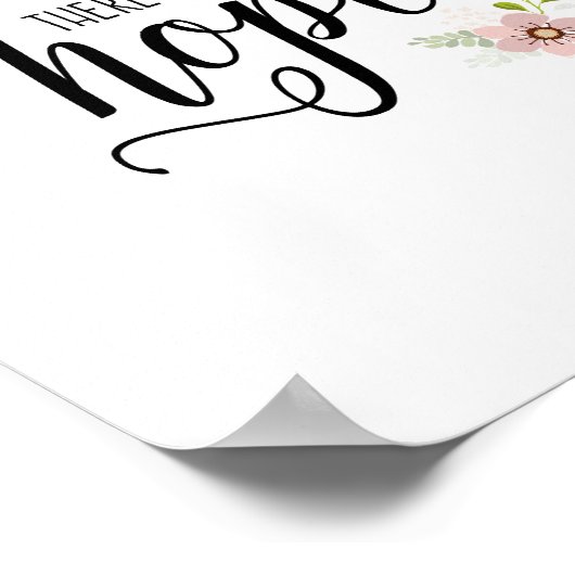 常に希望の引用文アー感動的トプリント ポスター (角)