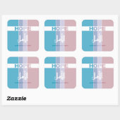 常に希望を持つ スクエアシール (シート)