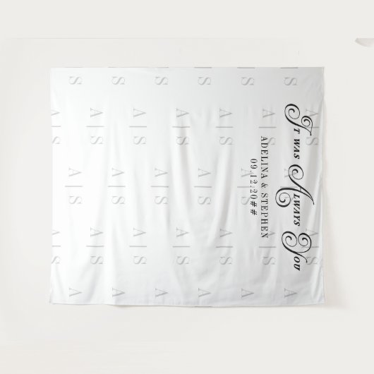 常に引用文の背景を結婚描く タペストリー (正面(横))