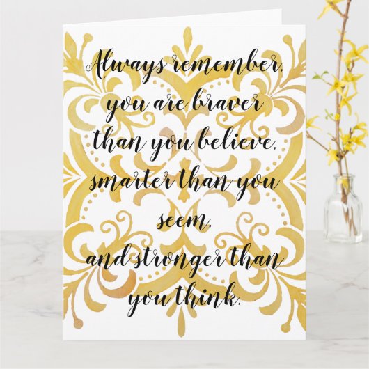 常に引用文 カード (黄色い花)