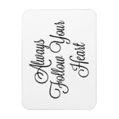 常に後を追ハート マグネット (縦)