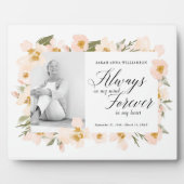 常に心の中に 永遠に心にメモリアル フォトプラーク (正面)