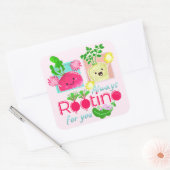 常に応援 |やる気を起こさせる引用文 スクエアシール (封筒)