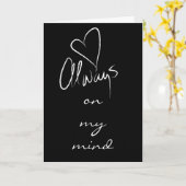 常に思い浮かべる/ハート記念カード カード (黄色い花)