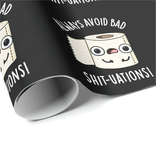 常に悪いクソを避けるトイレおもしろい紙 ラッピングペーパー (ロールコーナー)