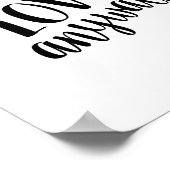 常に愛とにかくとにかく運動引用文プリント ポスター (角)