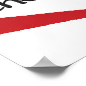 常に愛の書道を選択プリント ポスター (角)