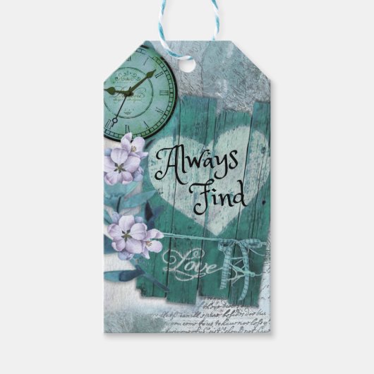 常に愛を見つける ギフトタグ (正面)