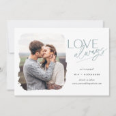 常に愛 |フォト婚約 案内状 (正面)