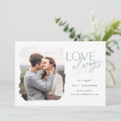 常に愛 |フォト婚約 案内状 (スタンド正面)