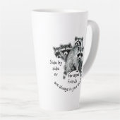 常に感動的お客様のハート引用文 カフェラテマグ (右アングル)