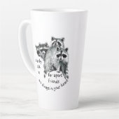 常に感動的お客様のハート引用文 カフェラテマグ (左アングル)