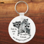 常に感動的お客様のハート引用文 キーホルダー (正面)