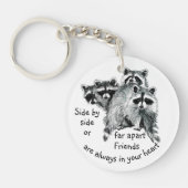 常に感動的お客様のハート引用文 キーホルダー (正面)