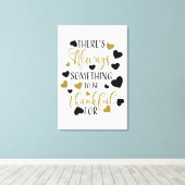 常に感謝すべきことがある キャンバスプリント (インサイチュ (ウッドフロア))